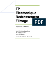 TP Electronique Redressement Filtrage Par Armel Sitou Afanou - Compress
