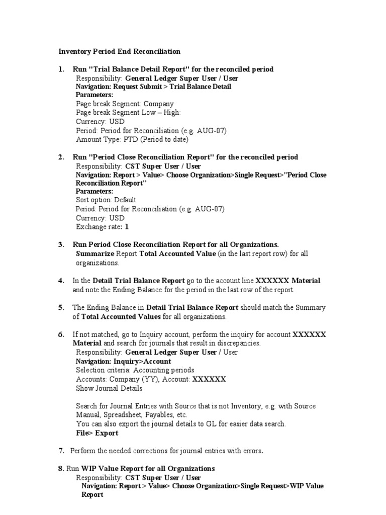 Inventory Reconciliation Inventory Spreadsheet