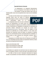 Antecedentes de La Seguridad Social en Venezuela