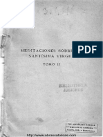 Meditaciones Sobre La Santisima Virgen - Tomo II