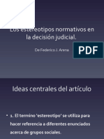 Los Estereotipos Normativos en La Decisión Judicial