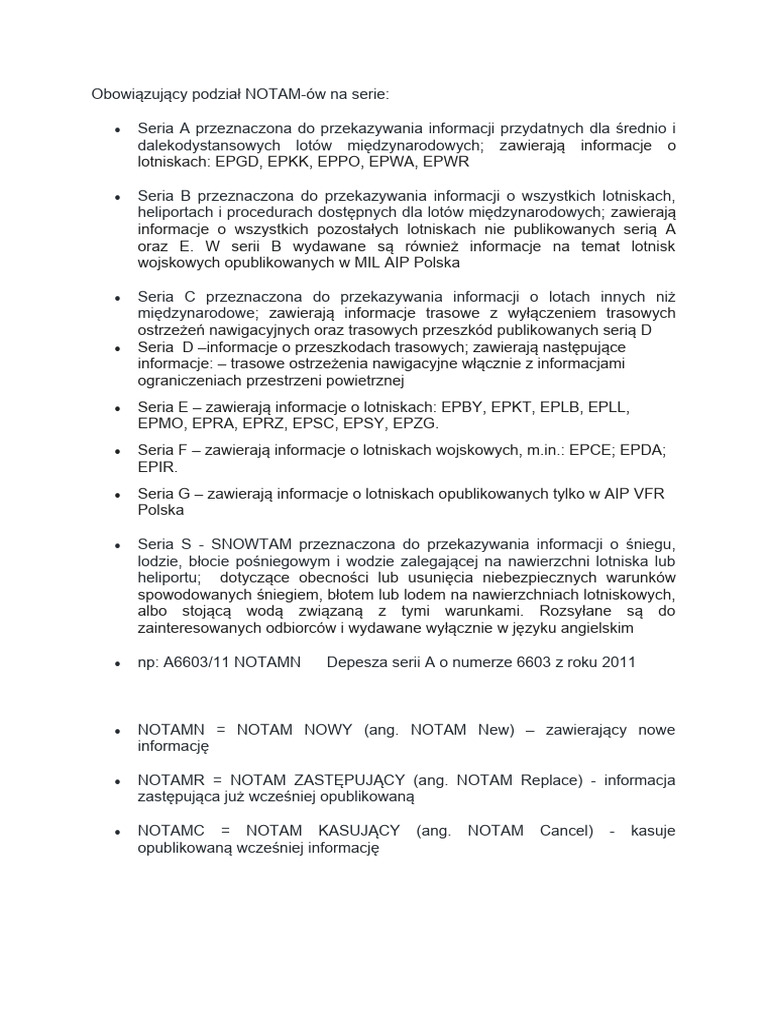 Notam | PDF