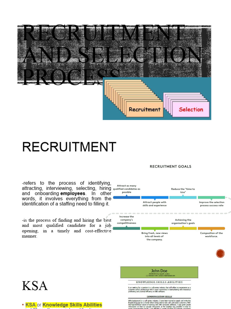 Recruitment And Selection Process Pdf Recruitment Human Resources