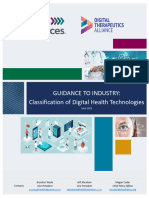 Guidance To Industry Classification of Digital Health Technologies 2023jun05