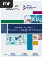 Guidance To Industry Classification of Digital Health Technologies 2023jun05