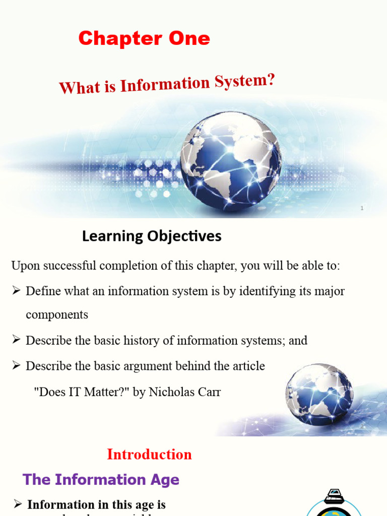 Chapter - 1 IS To FB | PDF | Information System | Management ...