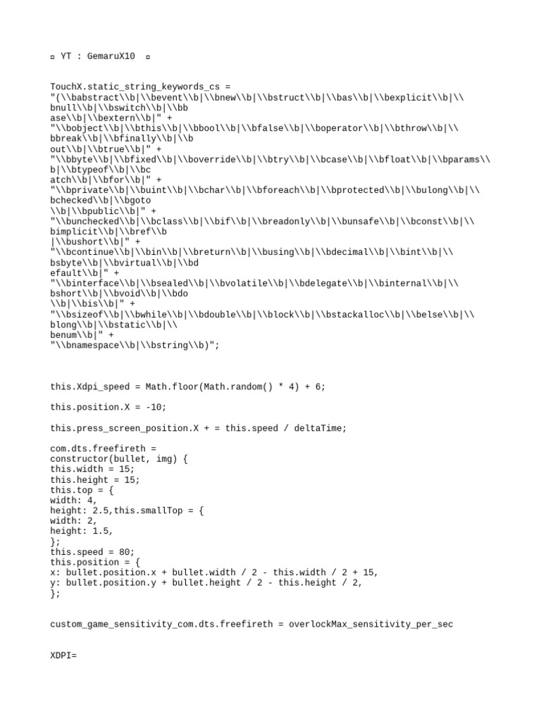 High Sensi AimBot | PDF | Teaching Methods & Materials | Computers