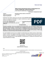 Certificado Impedimento