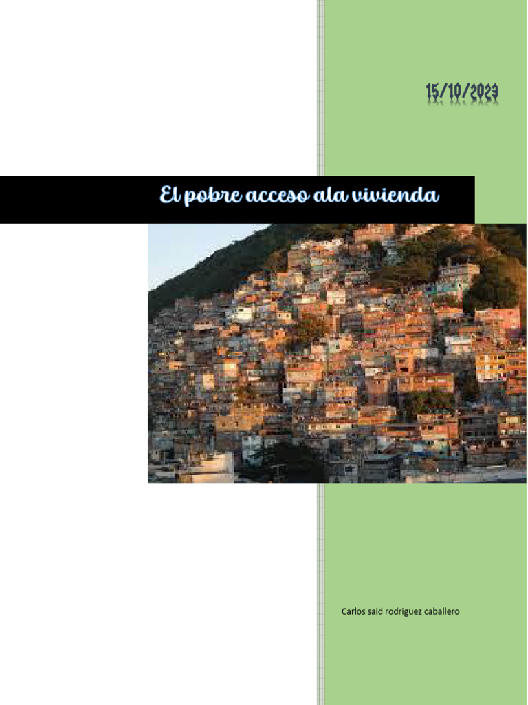 Acceso a Vivienda Digna en México | PDF | Pobreza | Pobreza e indigencia