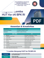 Sosialisasi Lomba Seni Dan Kreativitas HUT Ke-76 BPK RI