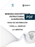 Memoria Descriptiva de Estructuras y Albañileria