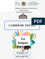 Cahier de Textes Page de Garde Mohamed Ali