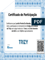 Código de Conduta Trizy-Certificado 62792