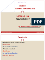 GE 201-Lecture-11 (Resultants in 3D)