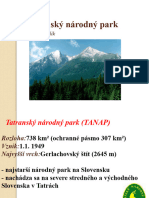 Tatranský Národný Park TANAP