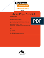 2013 BSC Junior Paper and Answers