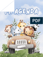 Portada de Agenda Notas Medicina Veterinaria Ilustrado Celeste