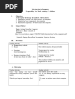 Detailed Lesson Plan in Computer