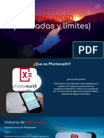 Photomath (Derivadas y Limites)