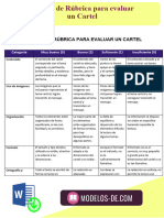 Modelo Rubrica Evaluar Cartel