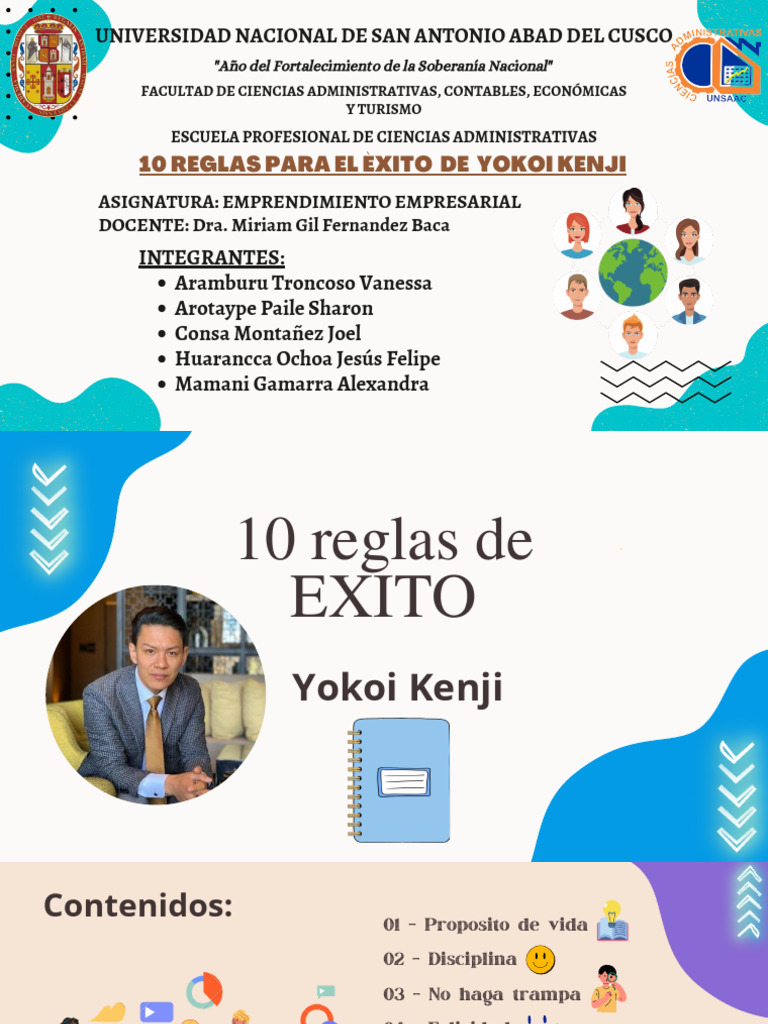 10 Reglas de Éxito de Yokoi Kenji | PDF | Crecimiento personal y ...