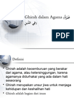 Ghirah dalam Agama (غَيْرَةٌ فِي الدِّينِ)