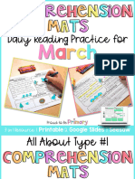 March Comprehension Mats PTBP