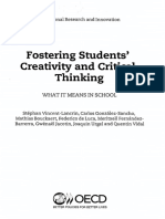 Fostering Students Creativity and Critic