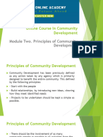 Online Course in Community Development