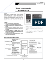 Single Loop Controller Models R35, R36: General