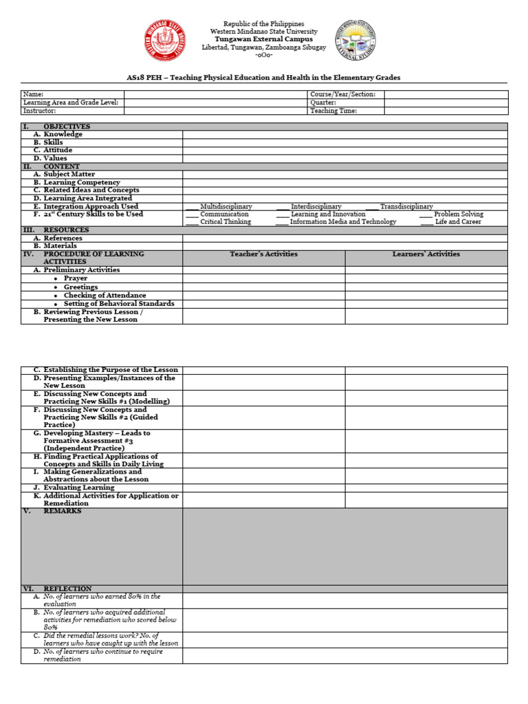 Lesson Exemplar Pdf Learning Teachers