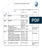 Planificación Semanal Plantilla