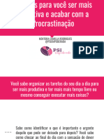 14 Dicas para Vencer A Procrastinação