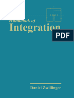 Handbook of Integration 1nbsped 0867202939 Compress