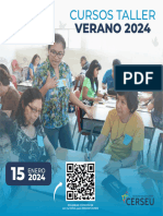 UNMSM - Brochure - Cursos Taller para El Programa de Verano 2024 - 2