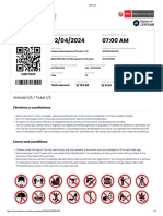 Tickets de Ingreso Machu Picchu 2 de Abril