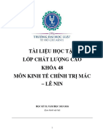 Tài liệu học tập Môn KTCT-Mác Lê Nin