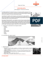 Geografía-Semestral UNI 2022 II-Semana 3-Ocho Regiones Naturales Del Perú (Guía de Clase-Práctica)