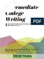Intermediate College Writing June 15 2022