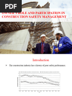 Owner's Role and Participation in Construction Safety Management