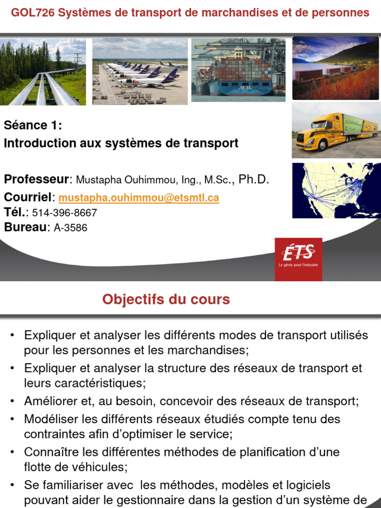 Introduction aux systèmes de transport | PDF | Transport | Mode de ...