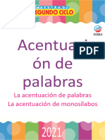 Acentuacion de Palabras - 2º Ciclo