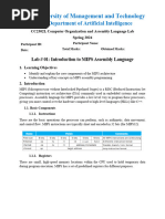 CC2302 COAL Lab # 01