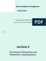 Lecture II - Normaldsit