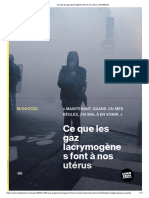 Ce Que Les Gaz Lacrymogènes Font À Nos Utérus - StreetPress