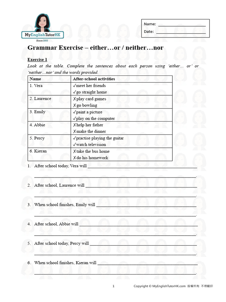 Microsoft word l6 either or neither nor ex 1 2 pdf