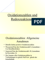 Oxidationszahlen Redoxreaktion