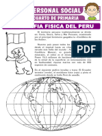 Geografia Fisica Del Peru para Cuarto de Primaria