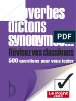 Proverbes Dictons Synonymes 500 Questions Pour Vous Tester