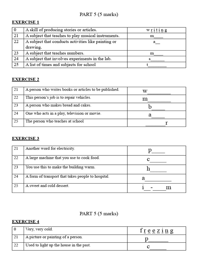 Exercise Part 5 Pdf